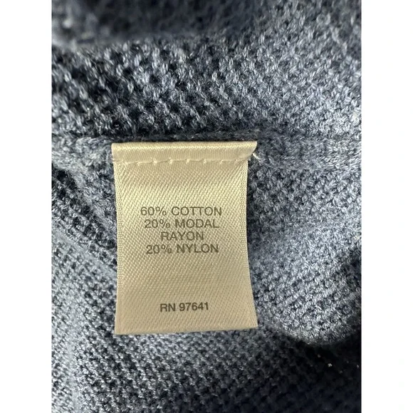 Pure Jill J Jill Sweater Womans XL Blue Knit Cowl‎ Neck Tunic Pullover Lagenlook - Picture 5 of 7